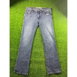 Rock & Roll Denim Mens Revolver Straight Jeans Dark Blue 38x36 Slim Straight Fit